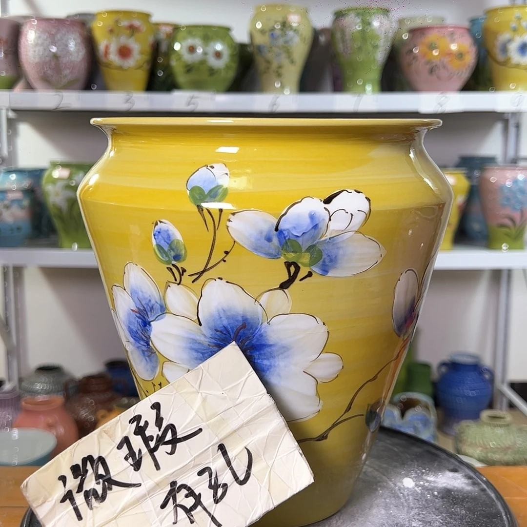 景德镇陶瓷花盆微瑕159