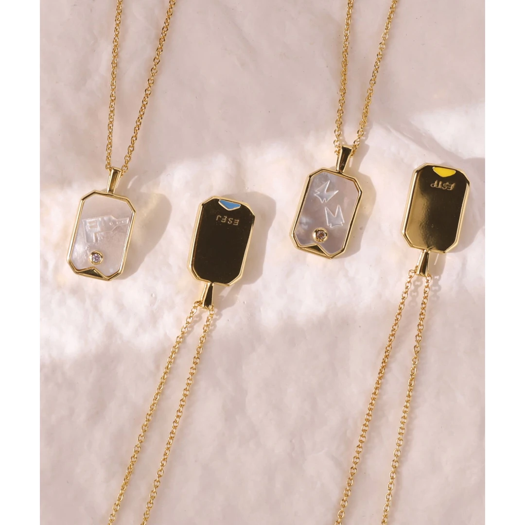 坠链均925银贝壳 MBTI系列项链女生推荐个性设计精致奢华气质吊坠