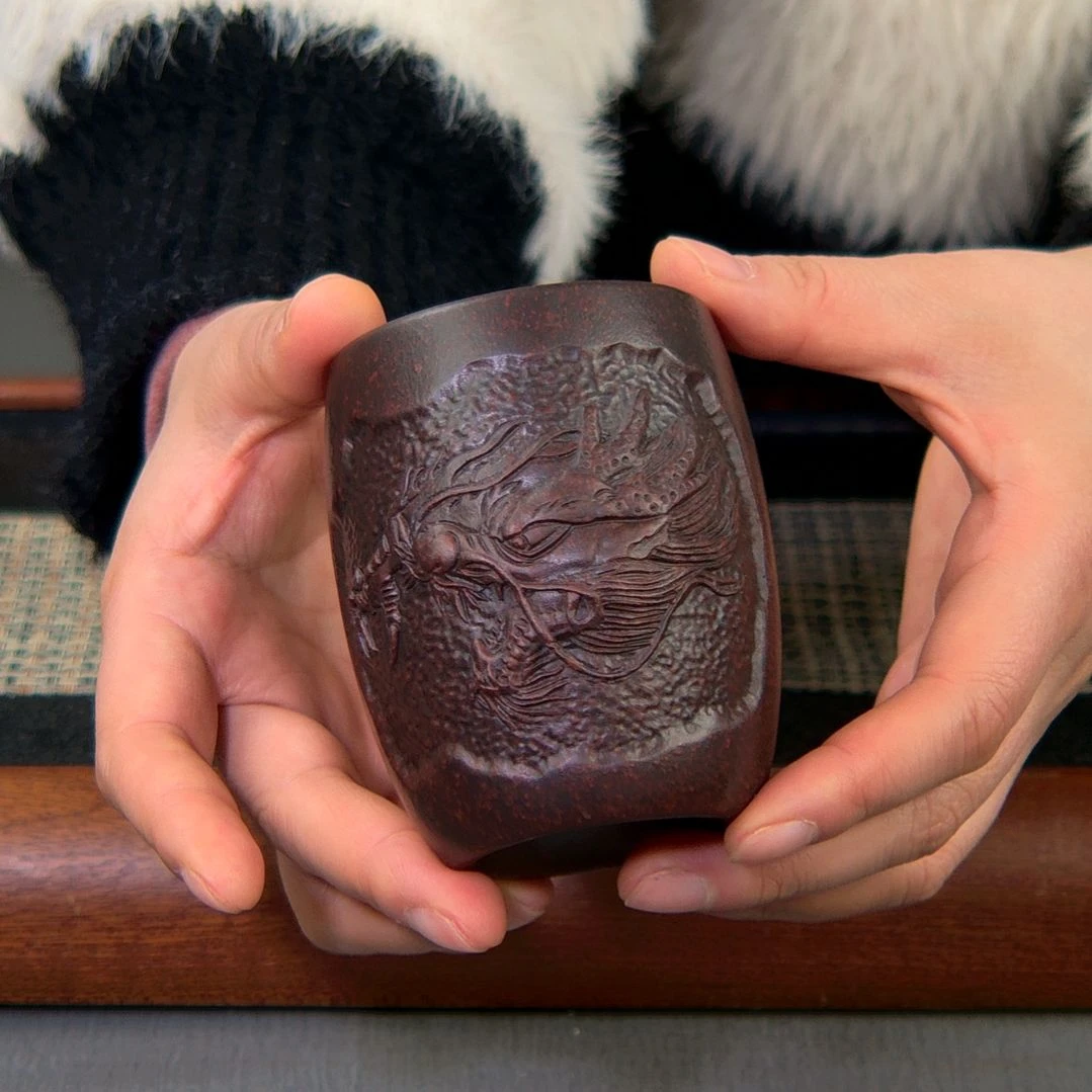 【闪购商品】绿泥茶杯高货放漏