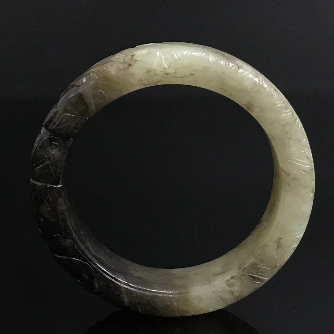 明代和田玉龙纹镯/529750/收藏/传承/【友谊文物商店】