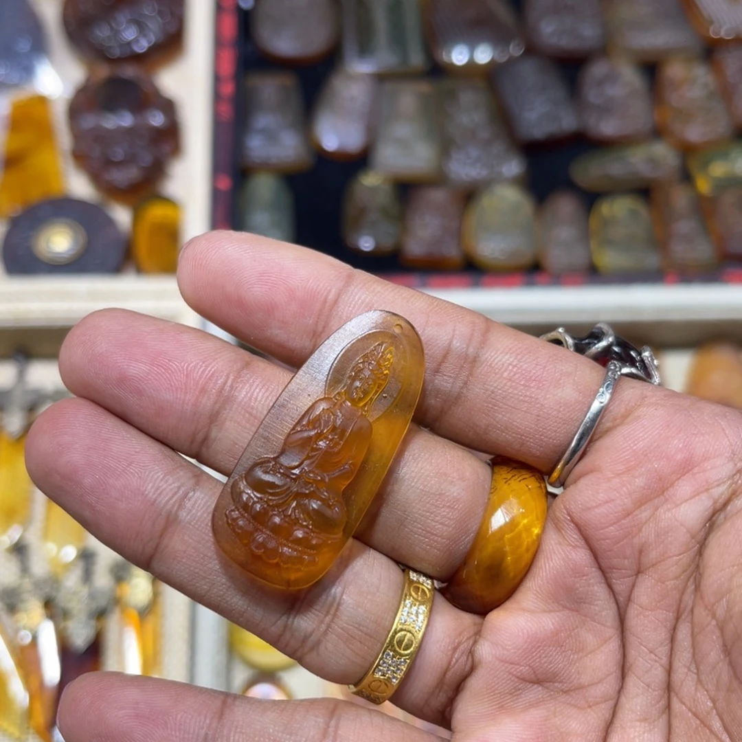 手链琥珀未镶嵌观音