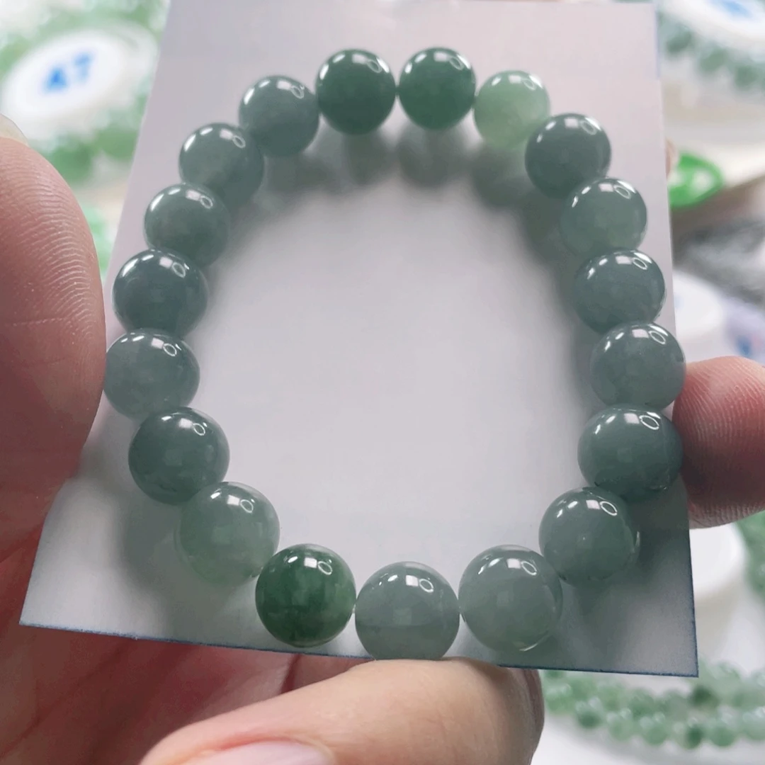 翡翠未镶嵌手链手串10