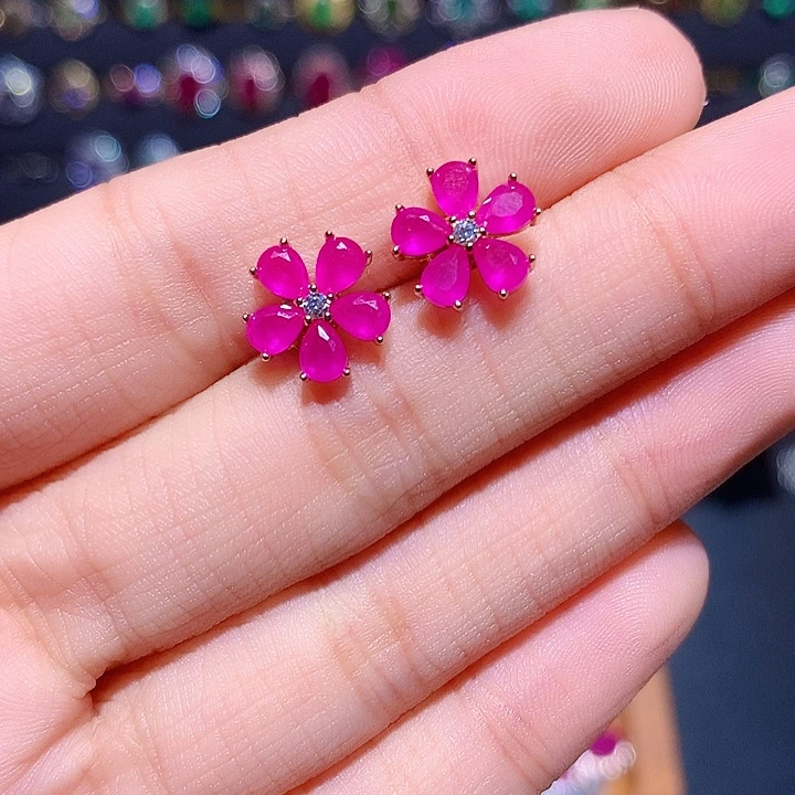 银S925镶嵌红宝石戒指