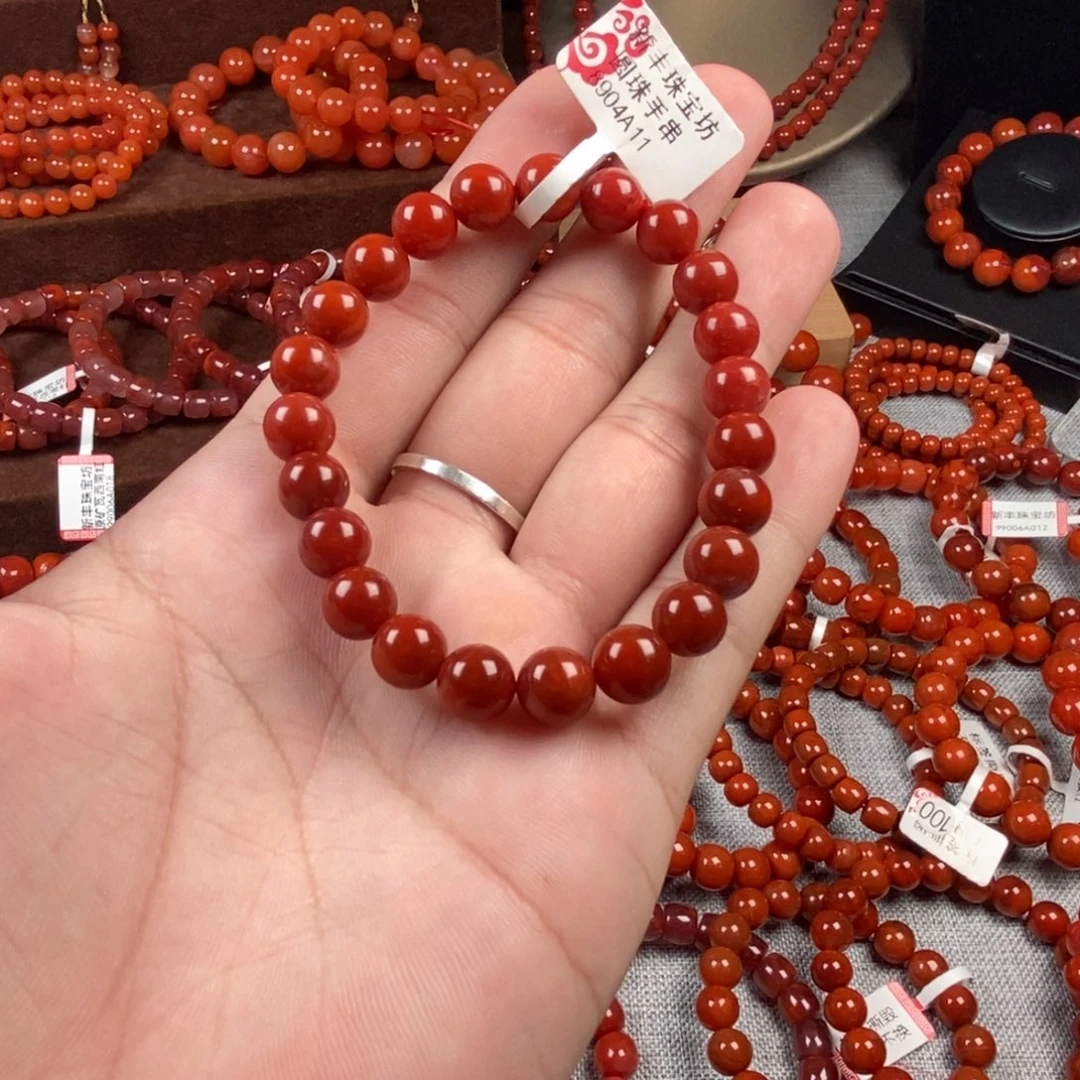 南红玛瑙手串未镶嵌8mm