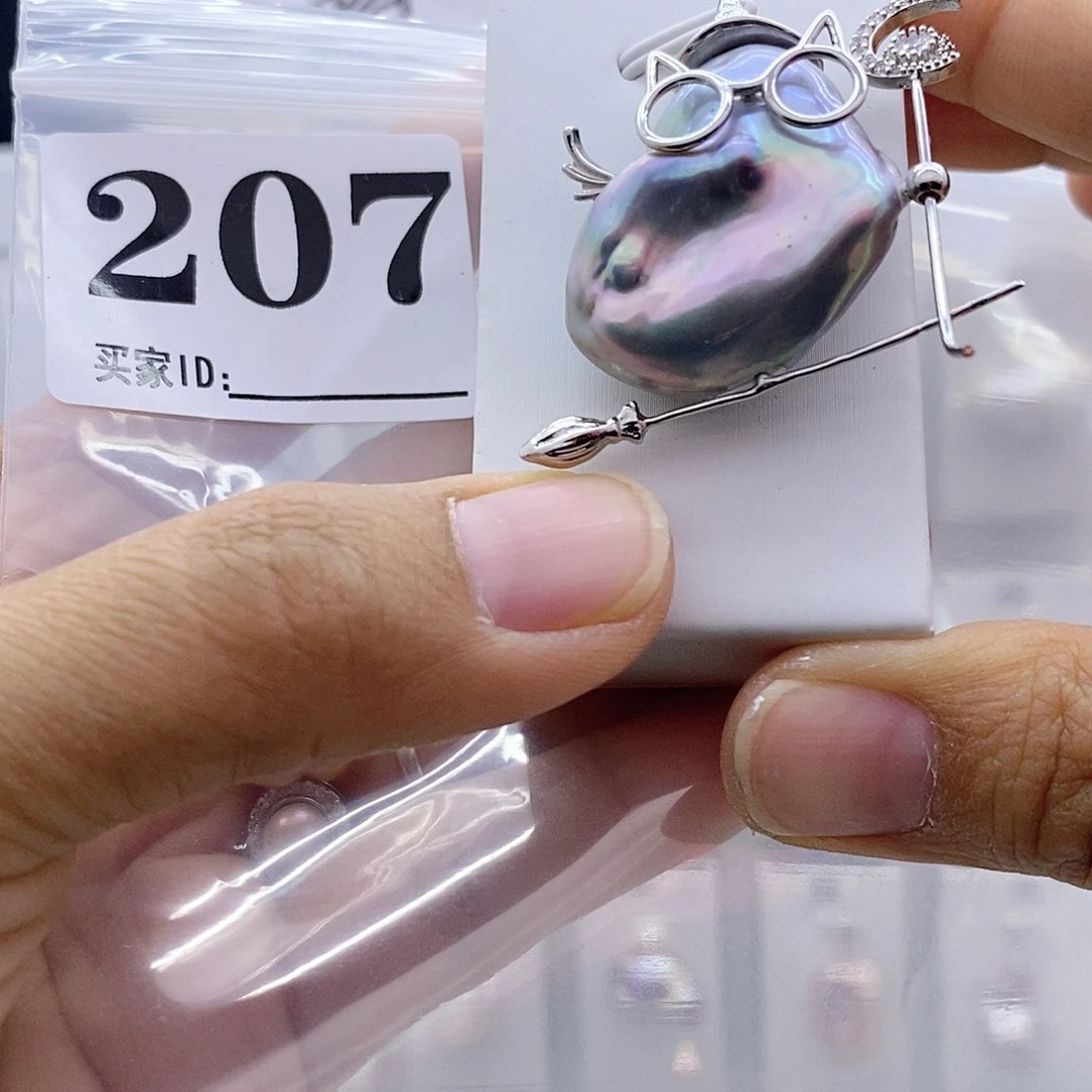 颈饰钛钢淡水珍珠
