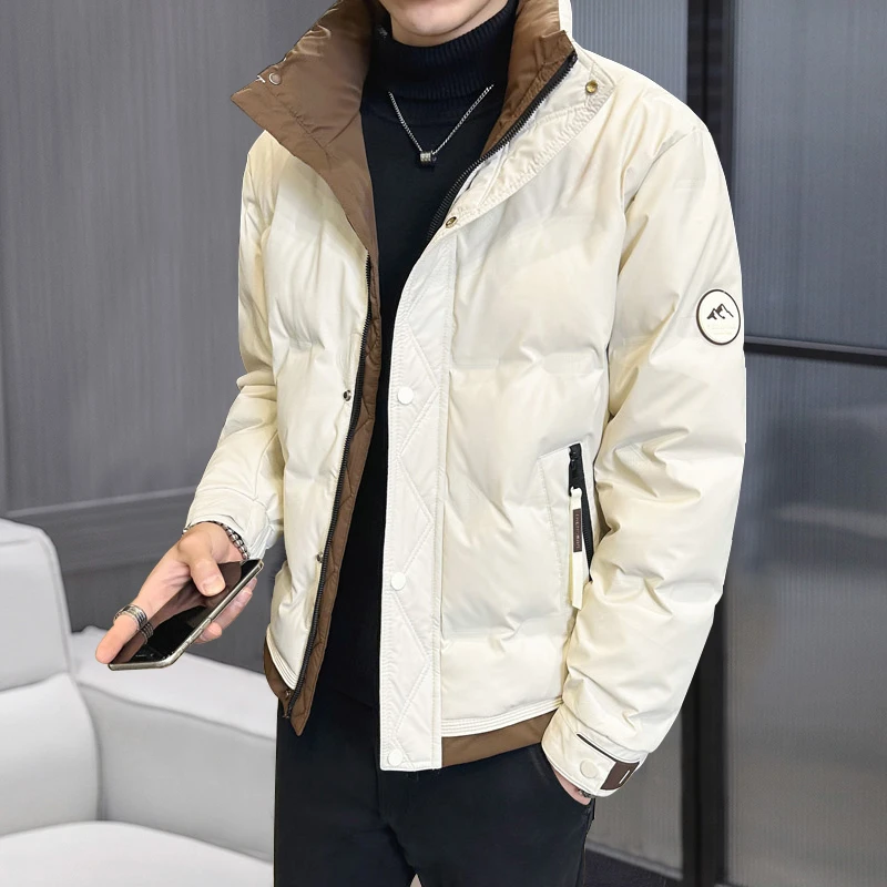 2025冬季羽绒服冬季爆款保暖加厚立领新款潮牌户外运动羽绒男士