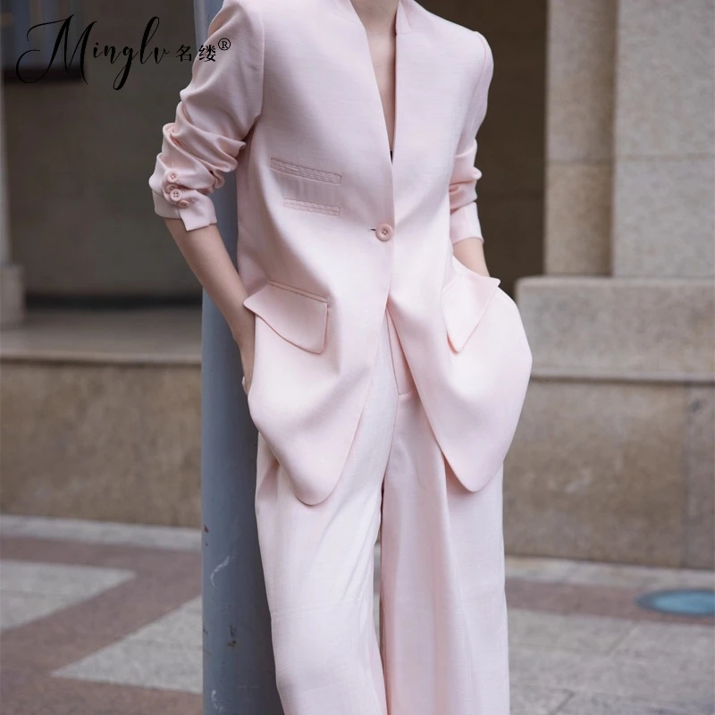 2025秋季新款西服套装女宽松气质女神范高质量高定高级感炸街套装