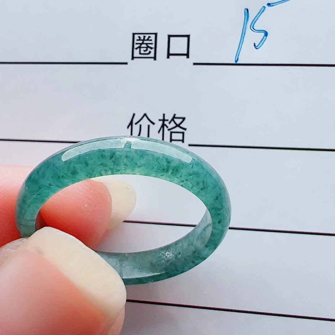 未镶嵌戒指翡翠六***喵戒圈
