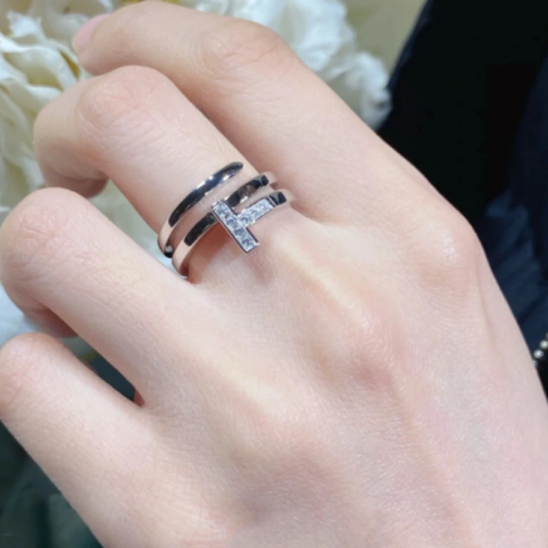 99新 Tiffany & Co./蒂芙尼 99新Tiffany&Co./50码带盒/戒指/8321