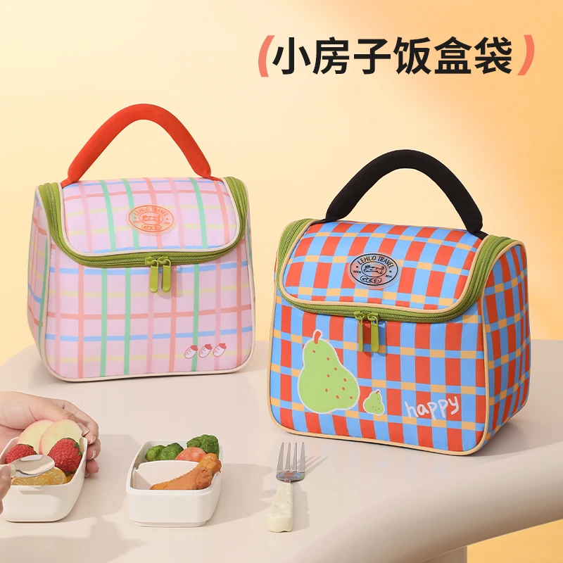 饭盒手提袋保温便当袋子上班族学生带饭加厚铝箔饭包午餐长效餐包