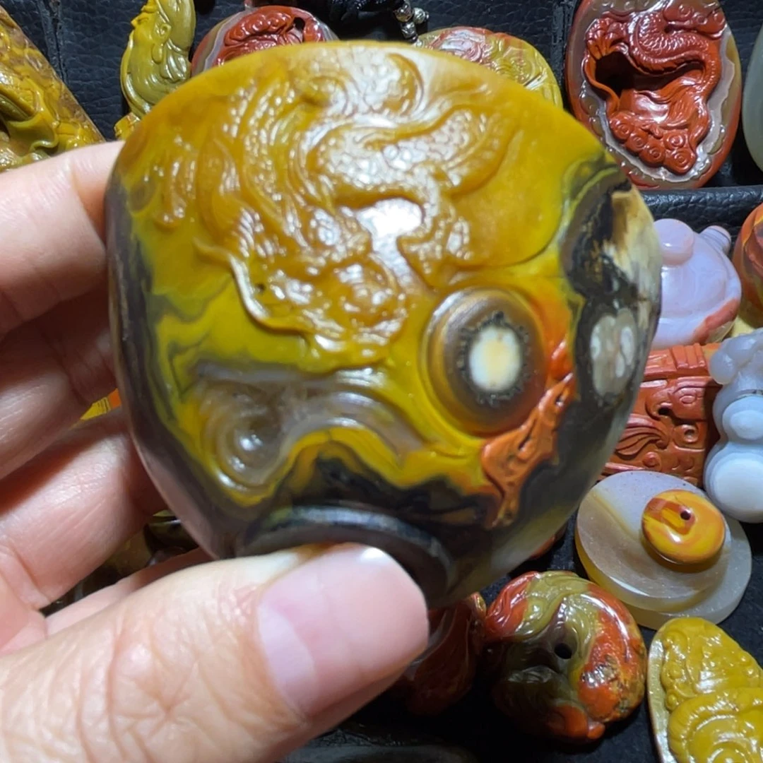 @***子玛瑙/玉髓合金颈饰