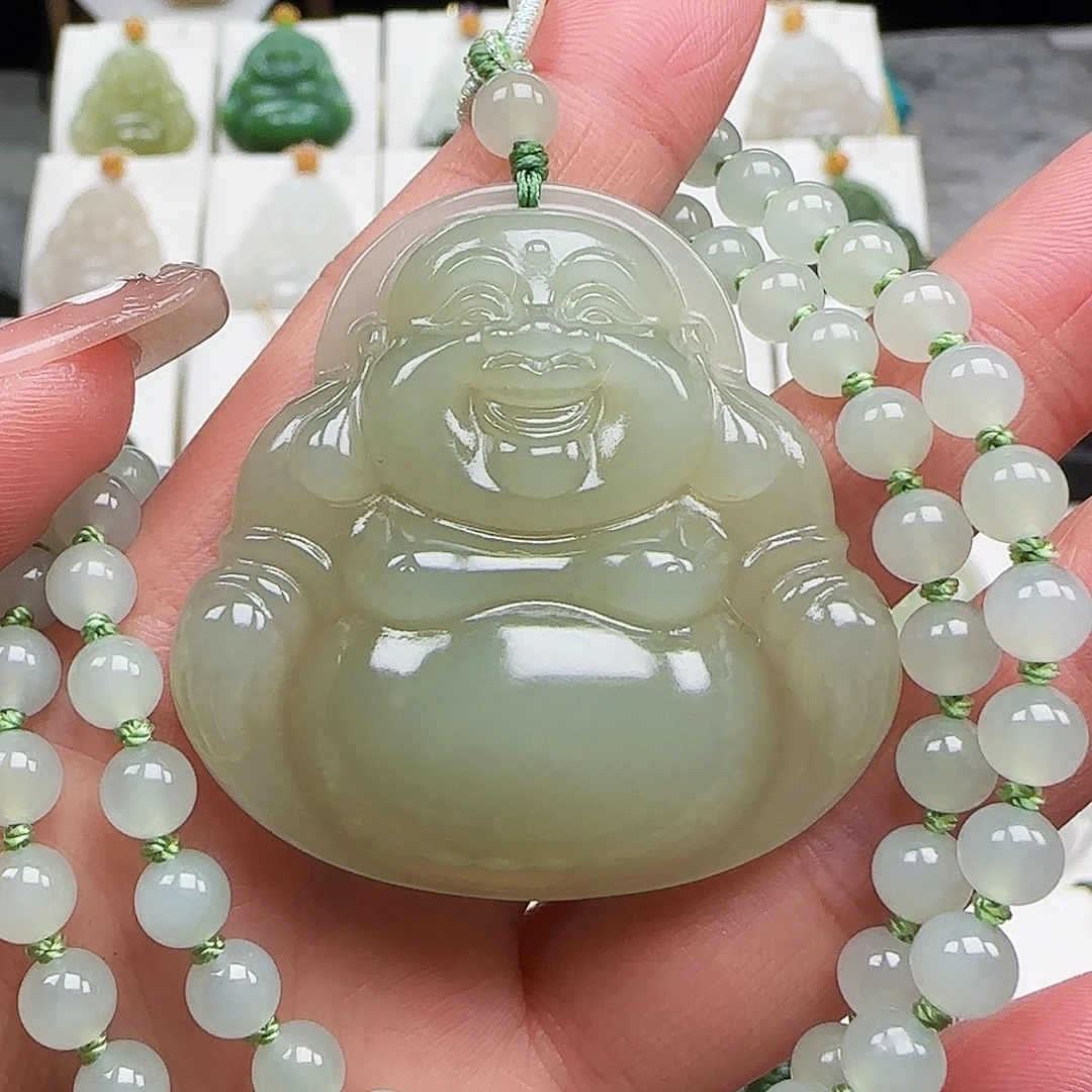 和田玉未镶嵌颈饰45