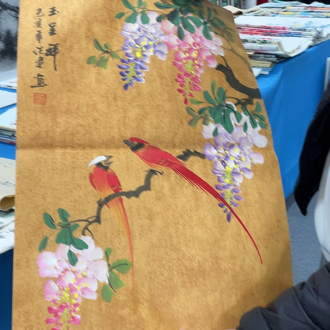 国画今天上午国画作品展示