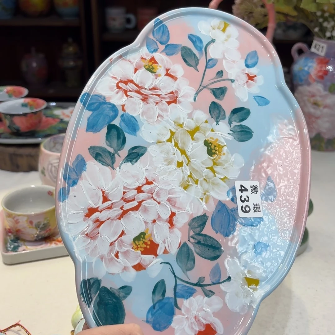 景德镇手绘高温釉下彩陶瓷茶具