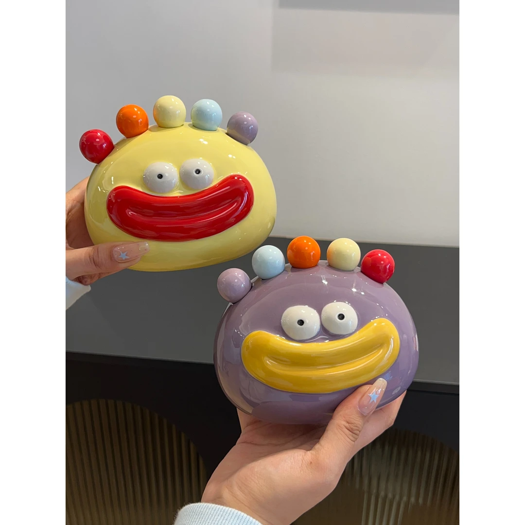 大简家居创意水果叉304不锈钢水果叉收纳罐ins可爱多巴胺水果