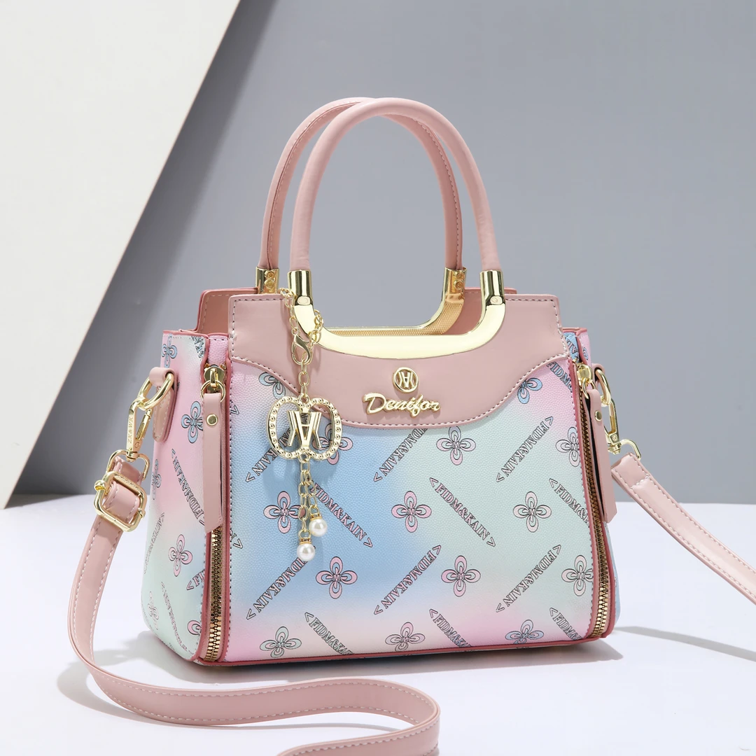 个性撞色女士小包包2025新款潮韩版休闲单肩手提包百搭斜挎小方包