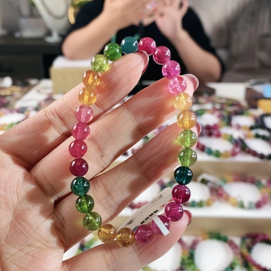 碧玺手串未镶嵌G2615065单圈颜色微差