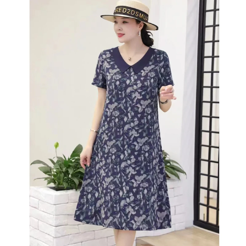【撤柜断码甩】M786女装连衣裙气质时尚夏季休闲百搭中长款裙子