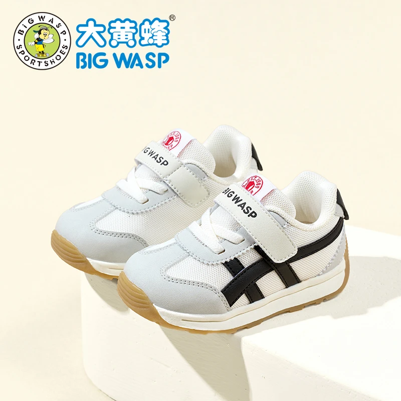大黄蜂儿童男宝宝鞋子机能鞋2025春秋双网透气防滑儿童软底学步鞋