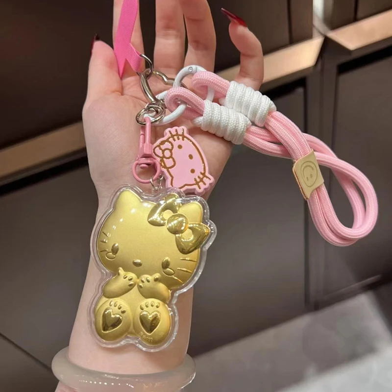 水贝新款999hellokt猫钥匙扣KT猫包包挂件手机链520生日礼物