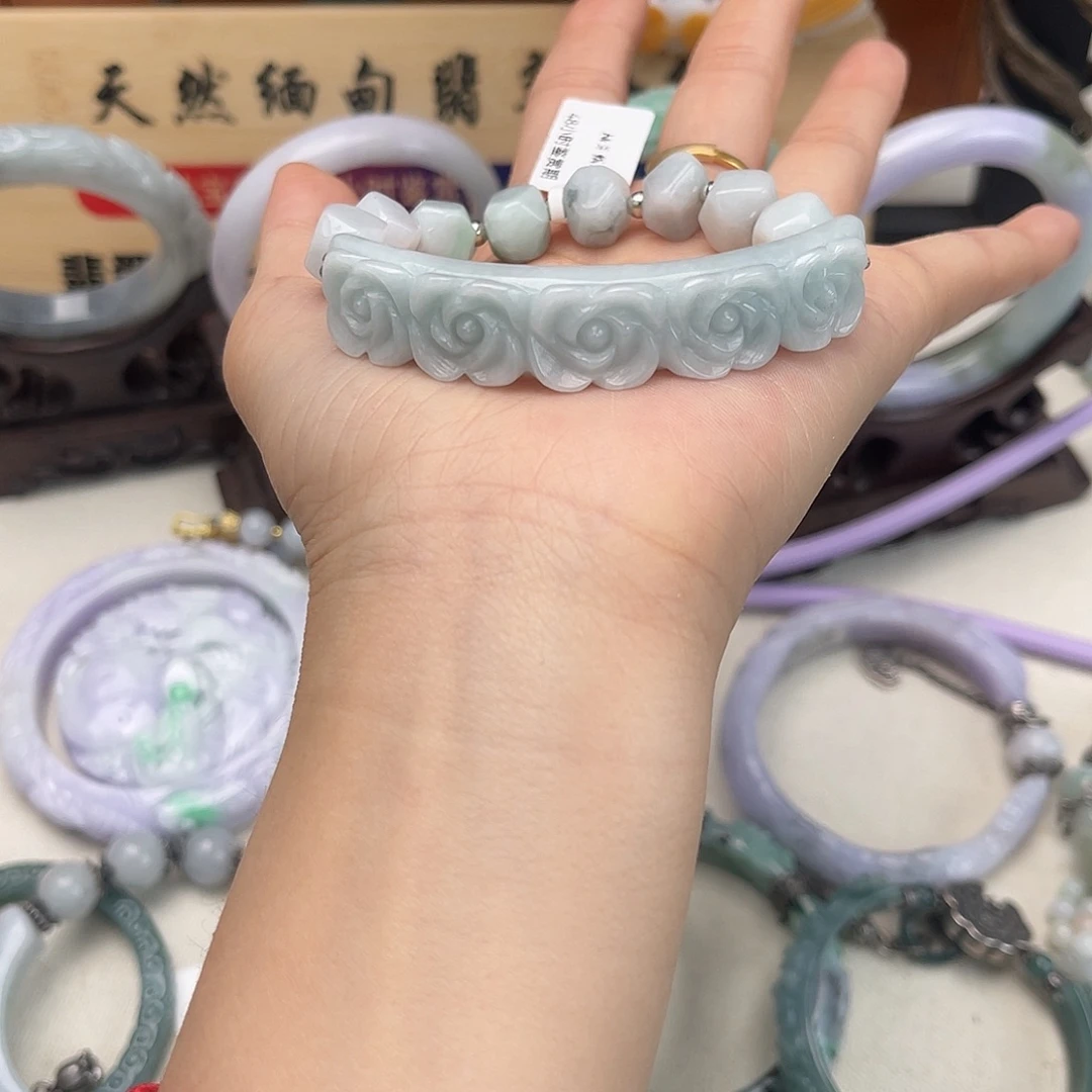 翡翠未镶嵌手链手链