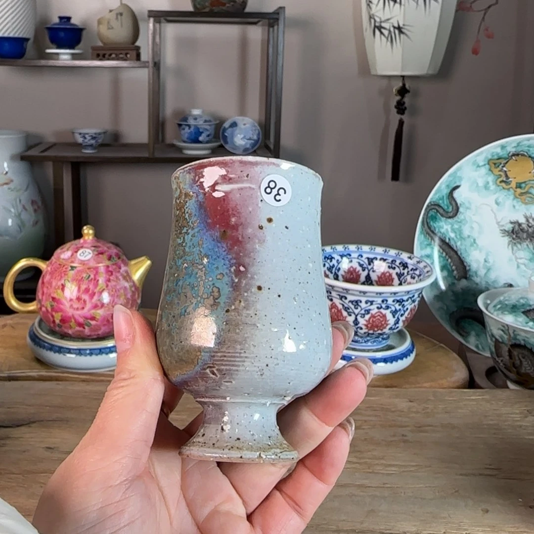 杯景德镇陶瓷柴烧多人