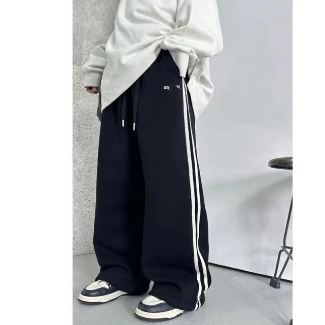 中大童2024冬季新款兔87167男女童时尚百搭休闲加绒针织休闲裤