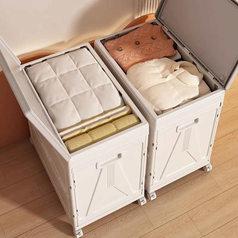 优勤衣服收纳箱超大容量家用翻盖整理箱可折叠衣物被子收纳储物柜