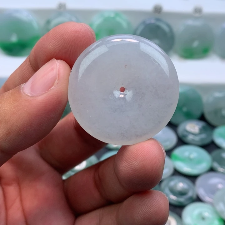 颈饰未镶嵌翡翠缅甸天然A货翡翠35.9-6.4