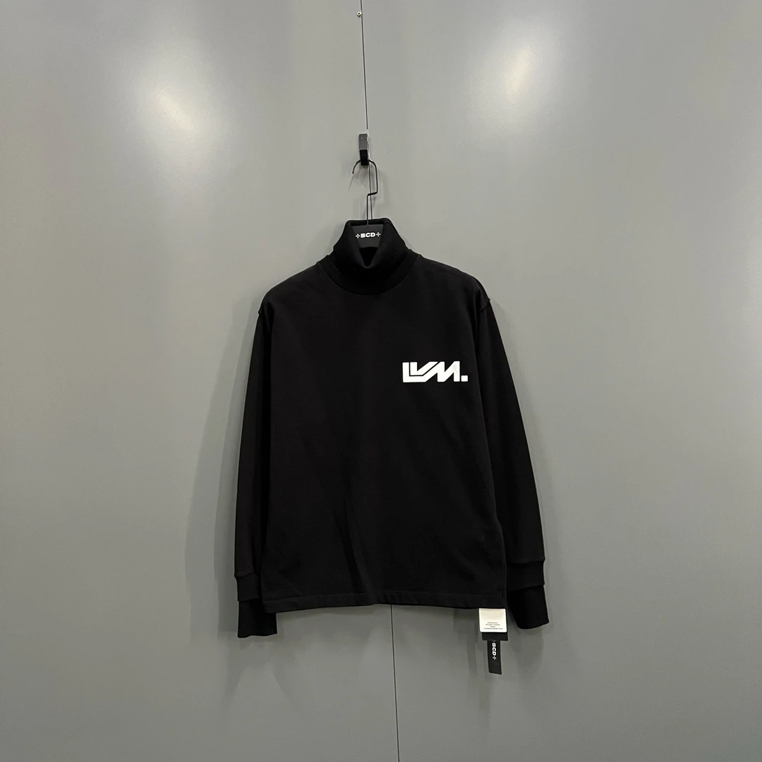 99新 LouisVuitton/路易威登 y14 黑色高领logo长袖 XS码/611384