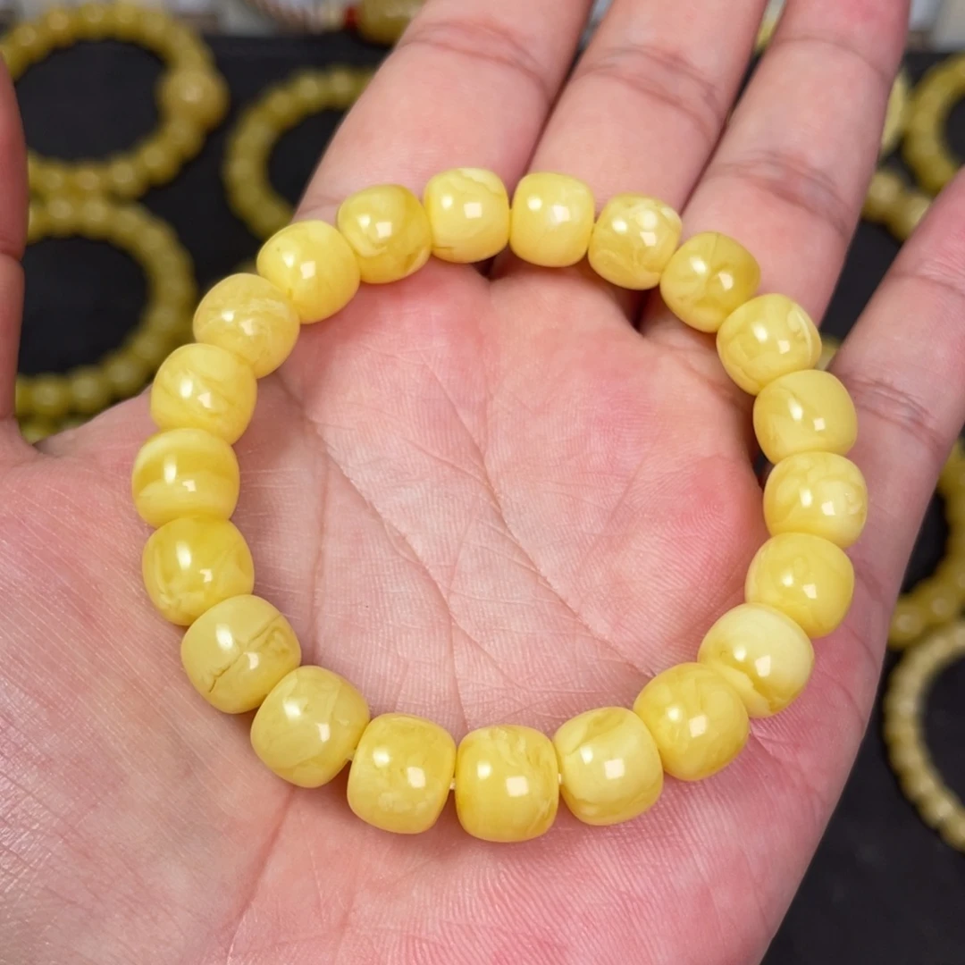 裸石蜜蜡未镶嵌蜜蜡手串10mm