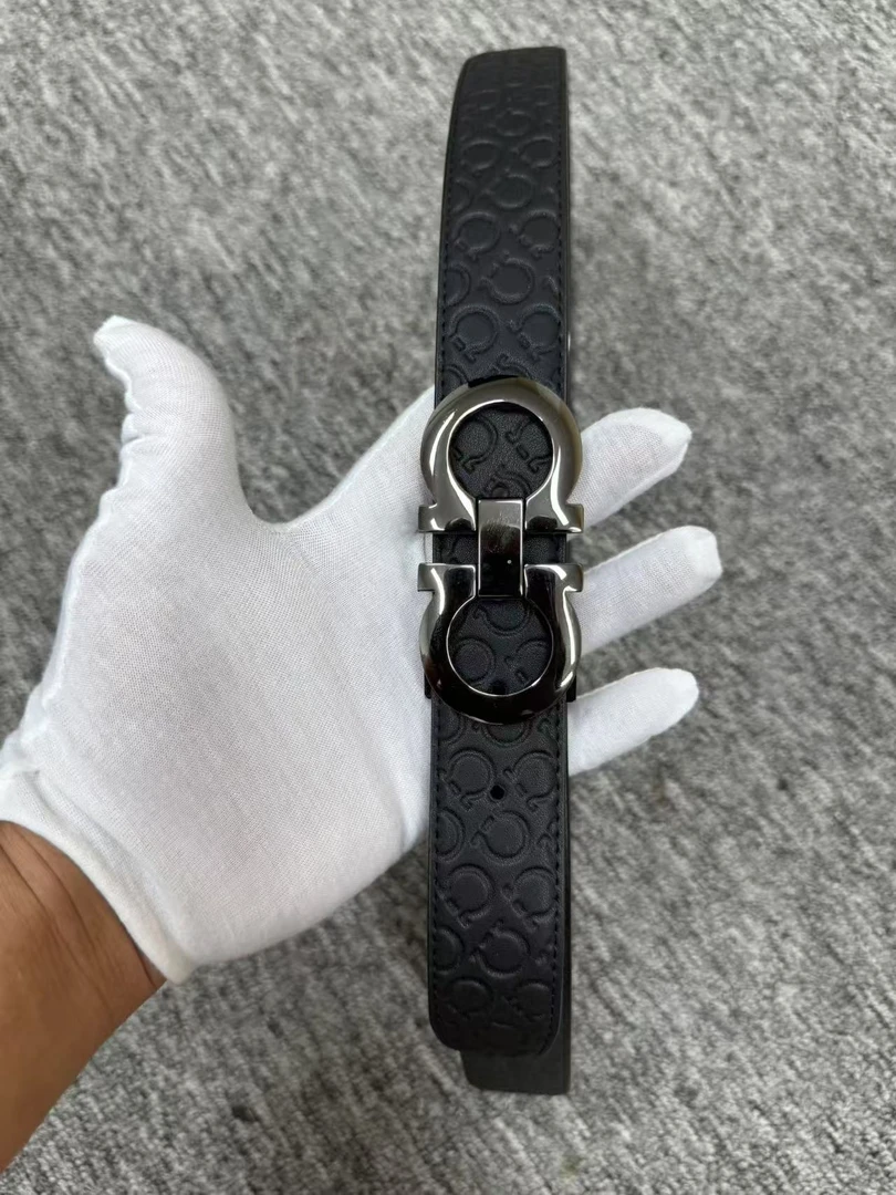 男士真皮牛皮腰带时尚休闲百搭/带口头一整套