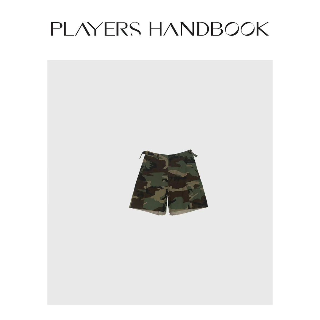 Players Handbook 《迷惑》小众潮流工装洗水四分百搭短裤 PH1792