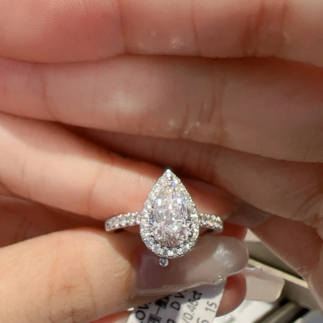 实验室培育钻石18K金镶嵌1.61