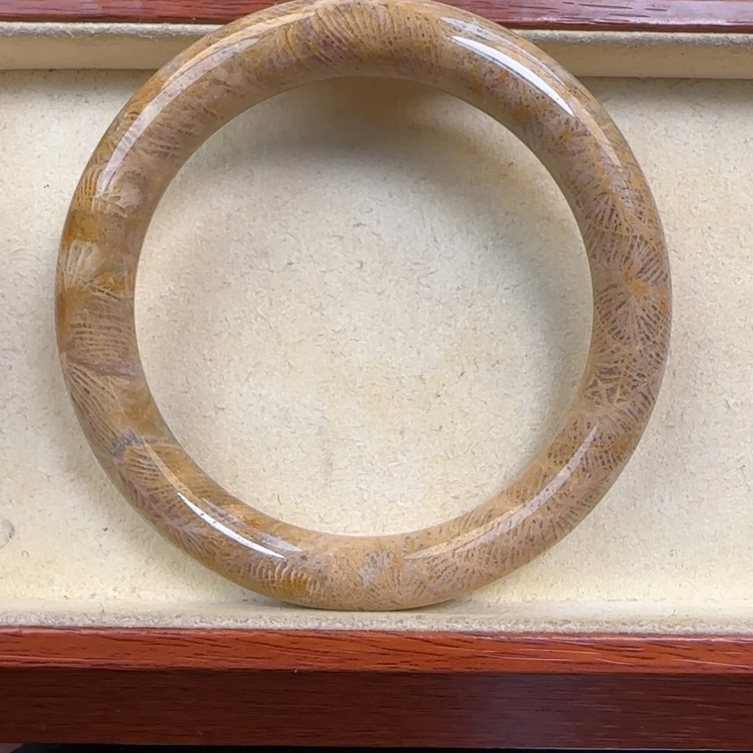 硅化珊瑚（珊瑚玉）未镶嵌手镯59-61圈