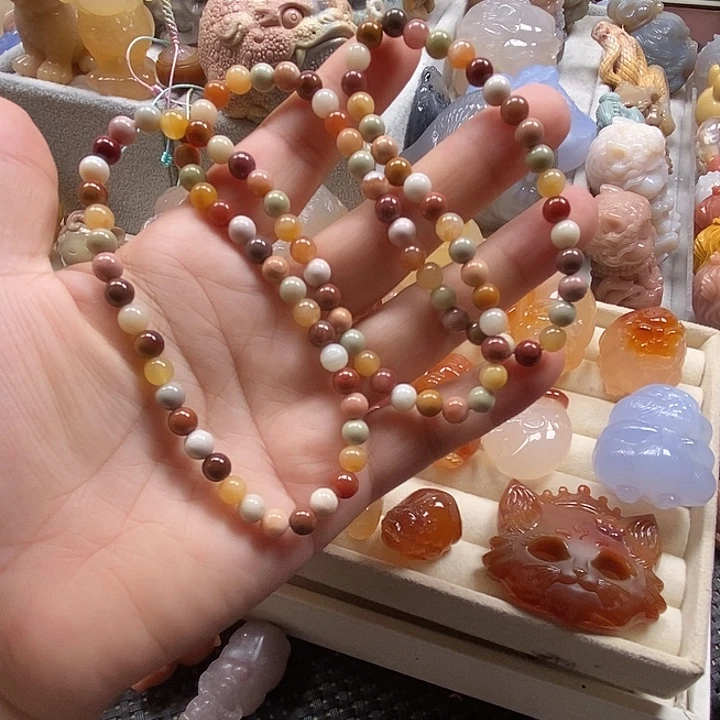 未镶嵌毛衣链玛瑙/玉髓