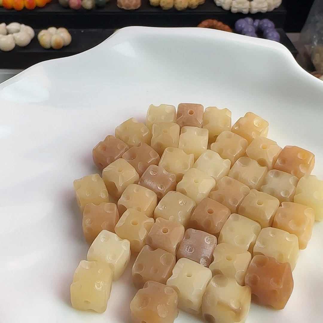 菩提根/象牙果手串卡11奶黄奶酪20颗卡牌➕10颗