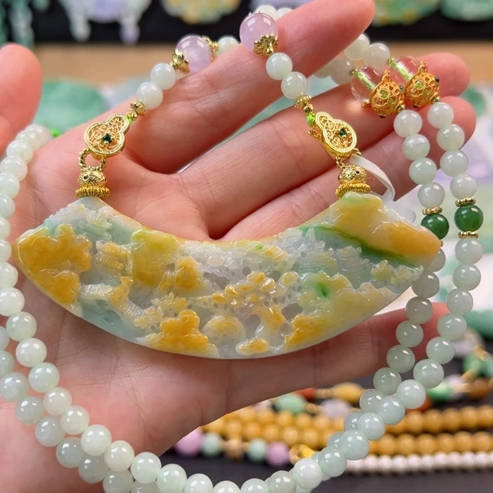 翡翠未镶嵌颈饰吊坠
