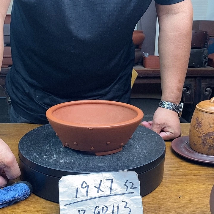 紫砂花盆货号一只GD113