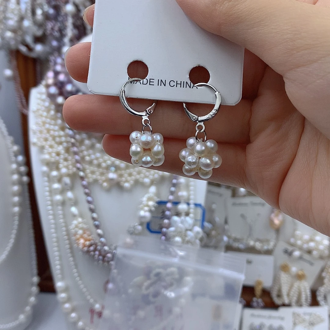 银S925镶嵌项链耳饰淡水珍珠