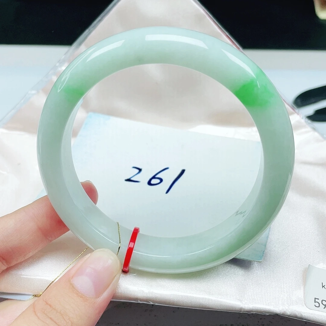 翡翠未镶嵌手镯正圈59.6