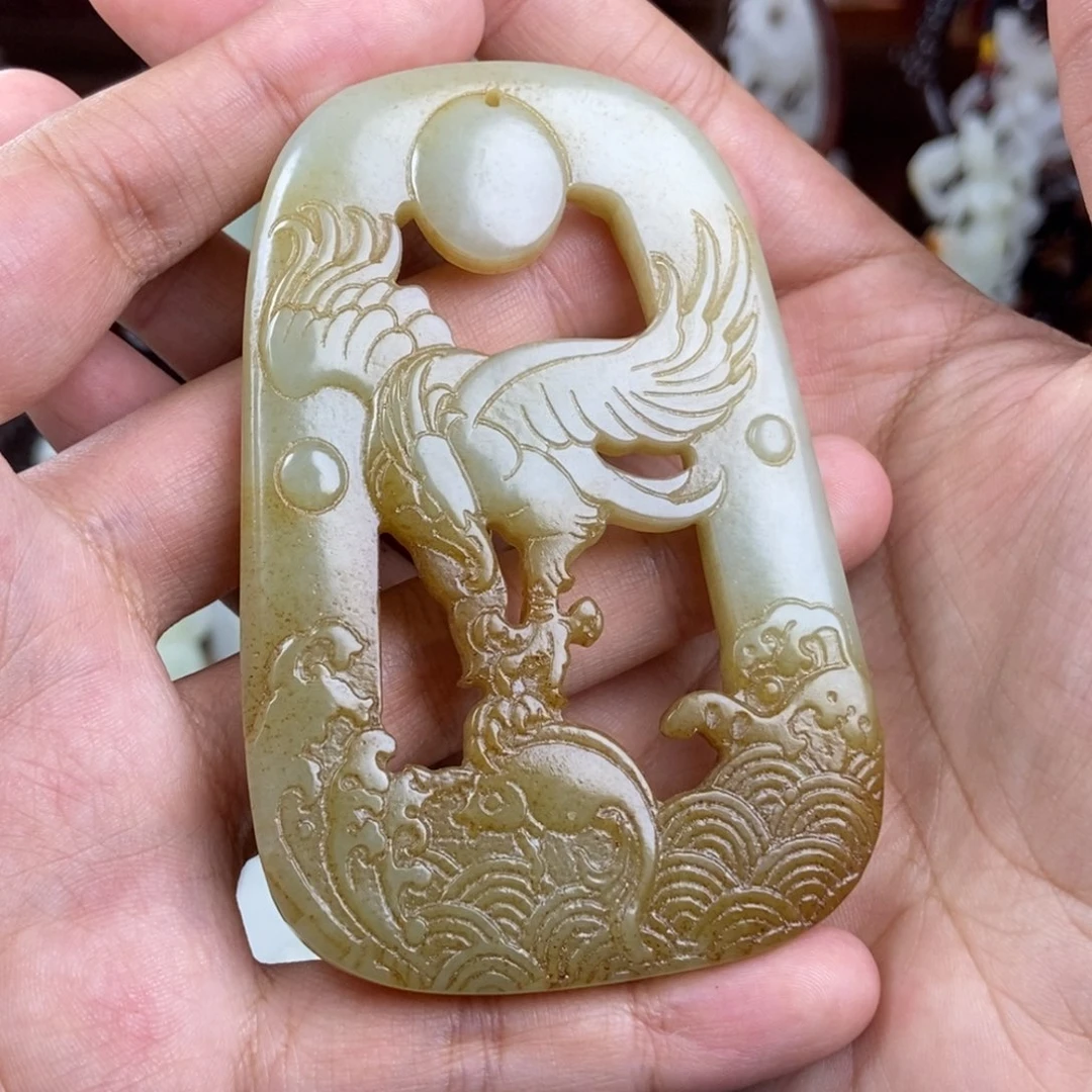 和田玉挂件未镶嵌方**上