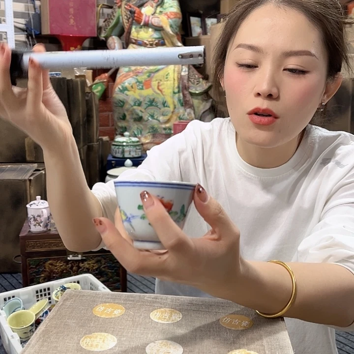 摆件/////景德镇陶瓷瓷器。杯。