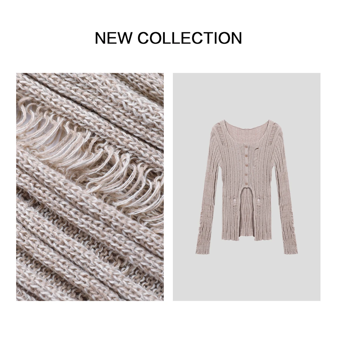 【珊珊专属】 X1F38001B 秋季女士百搭线衣-3828