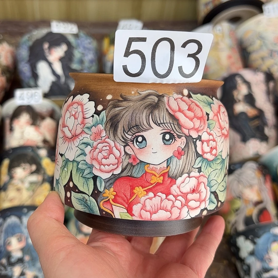 景德镇炫彩手绘口8