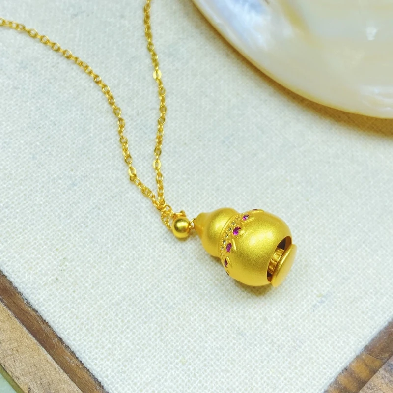 项链 项链 K04150经典黄色葫芦随身佛项链多样性发货47847