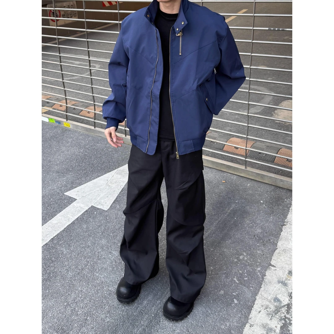 街头飞行夹克立领外套春秋休闲运动时尚冬季美式宽松复古韩版