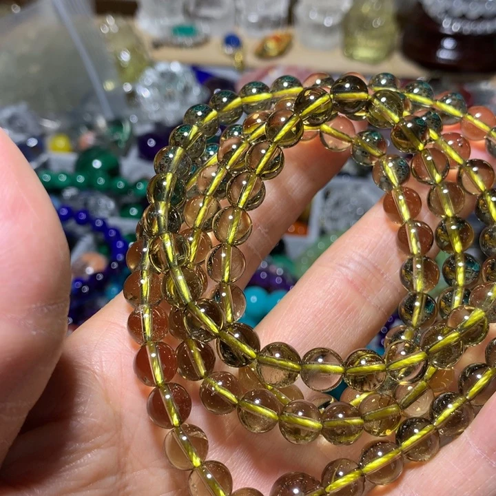 石英石非金属mm佛珠手链