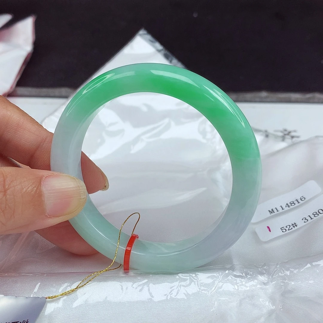 未镶嵌手镯翡翠52圈4816