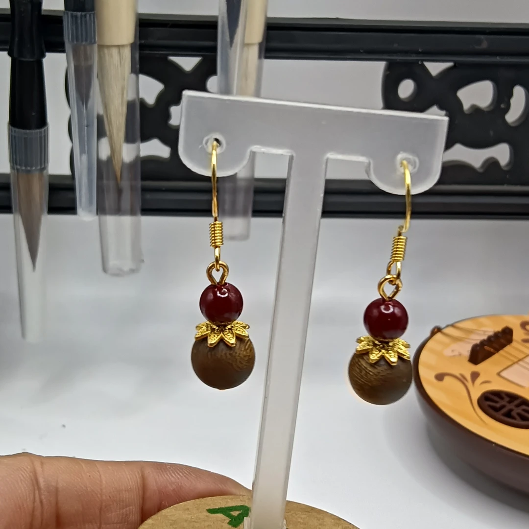 925银耳饰 棋桶耳环简约设计感小众气质耳饰个性百搭耳坠女